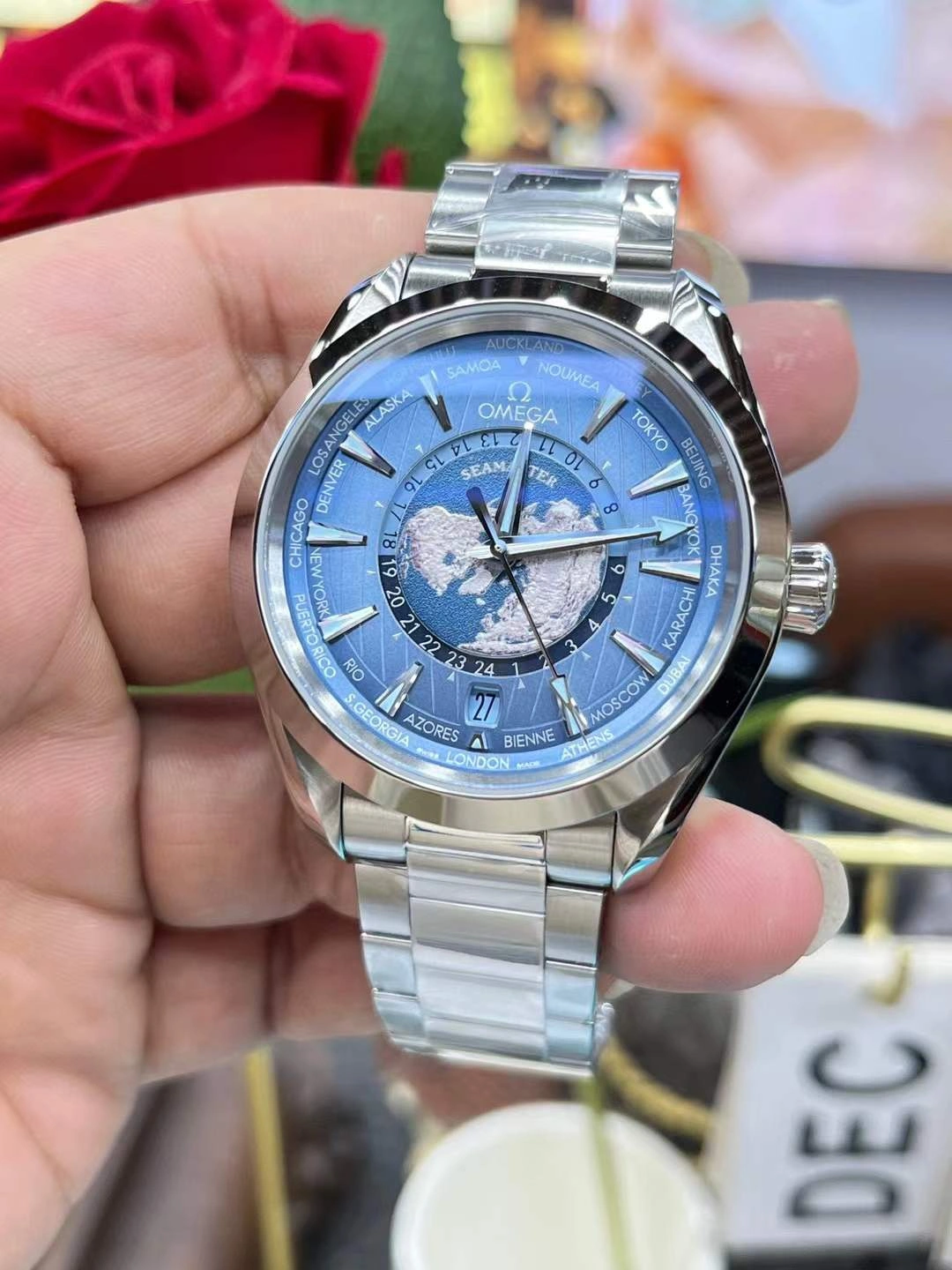 CBD Factory Omega Seamaster Aqua Terra 150M Worldtimer 43mm “Summer Blue” 75th Anniversary (220.10.43.22.03.002) 1:1 Super Clone -DD8938 Movement GoodFit 272